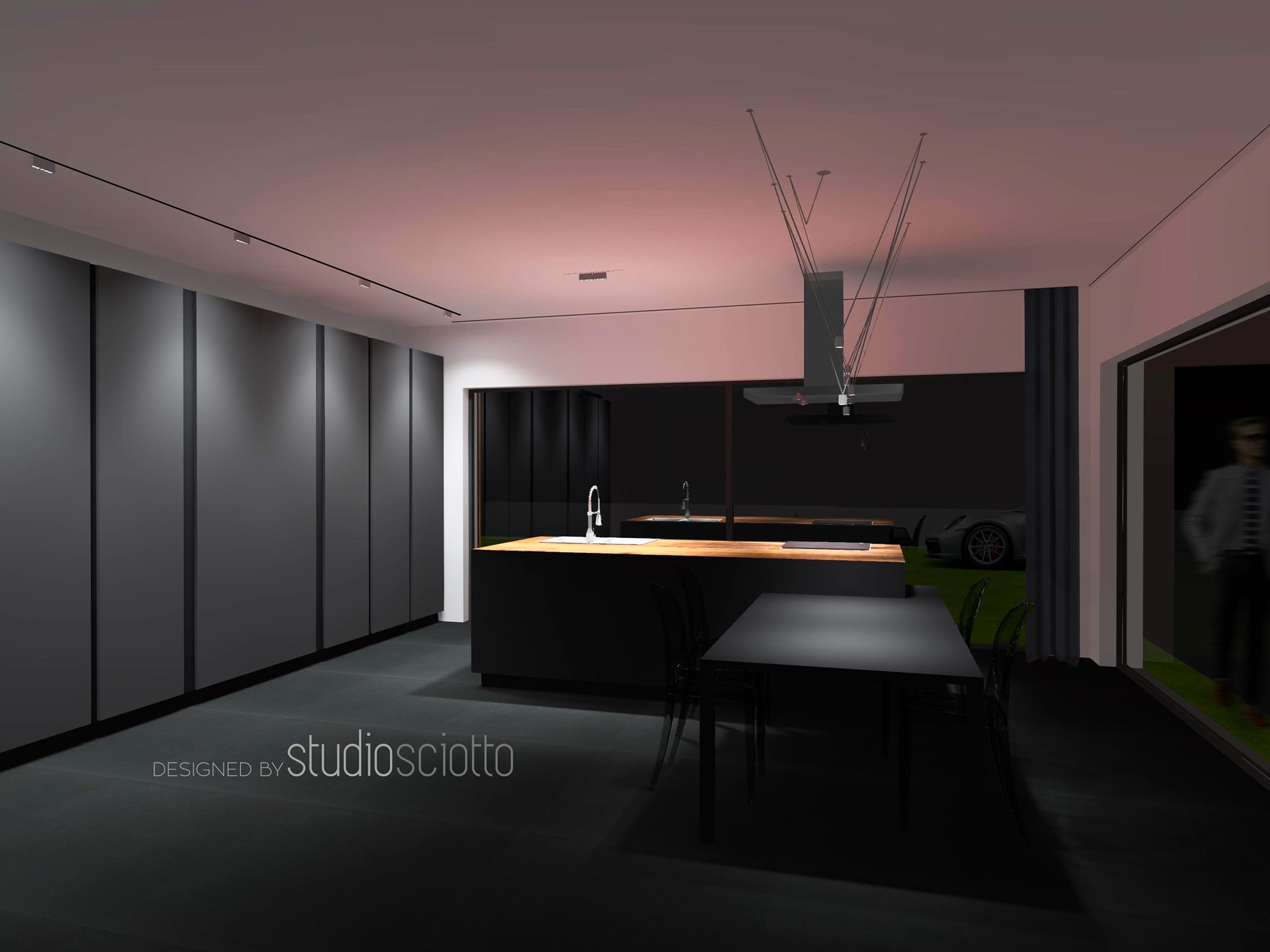 Interno cucina moderna progettata da StudioSciotto