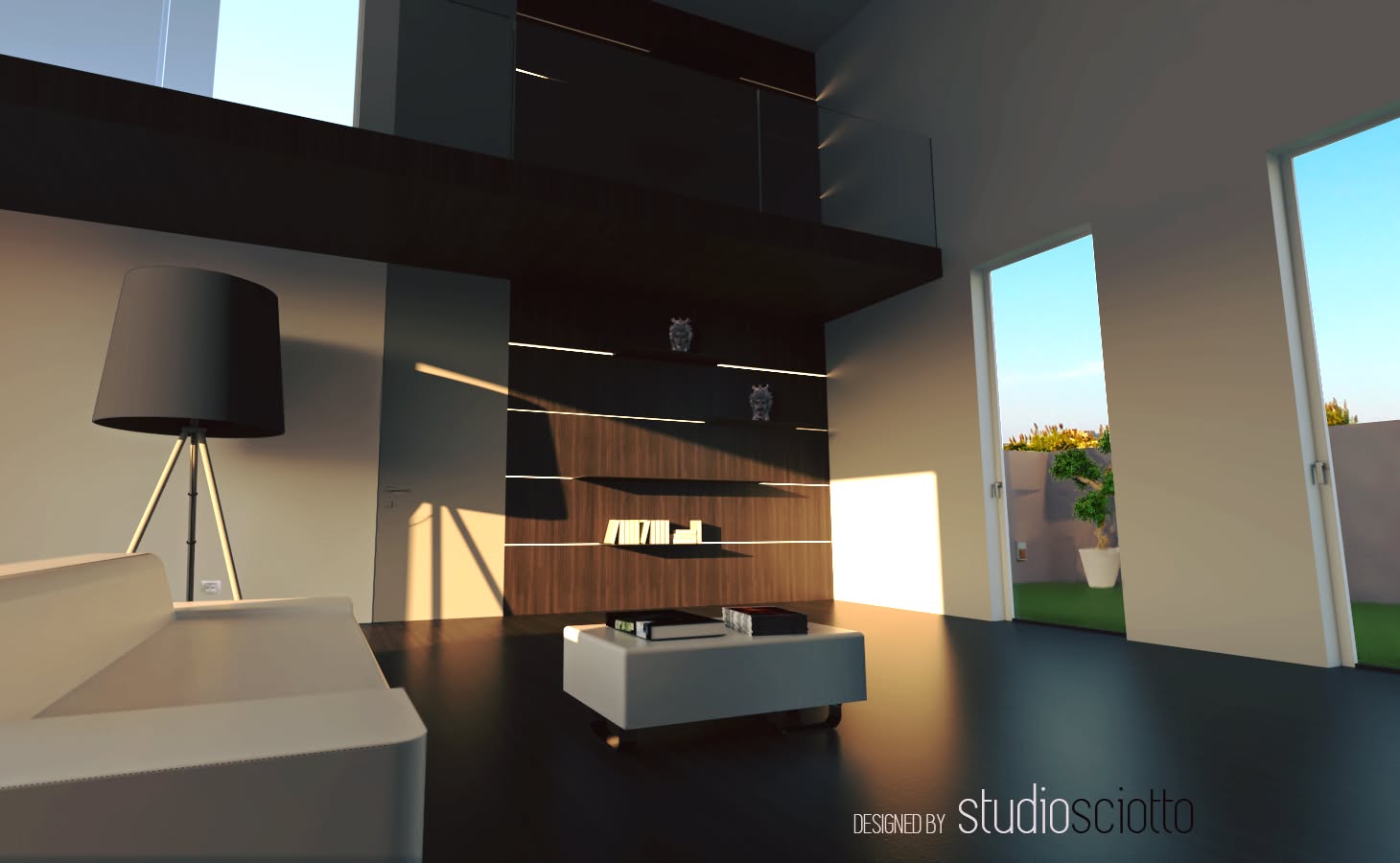 Interno architettonico progettato da StudioSciotto